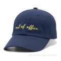 6 Paneel Blue Dad Cap Embroidery Logo